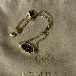 Kendra Scott Elaina Bracelet in Navy Blue with hints of Teal & Purple Drusy